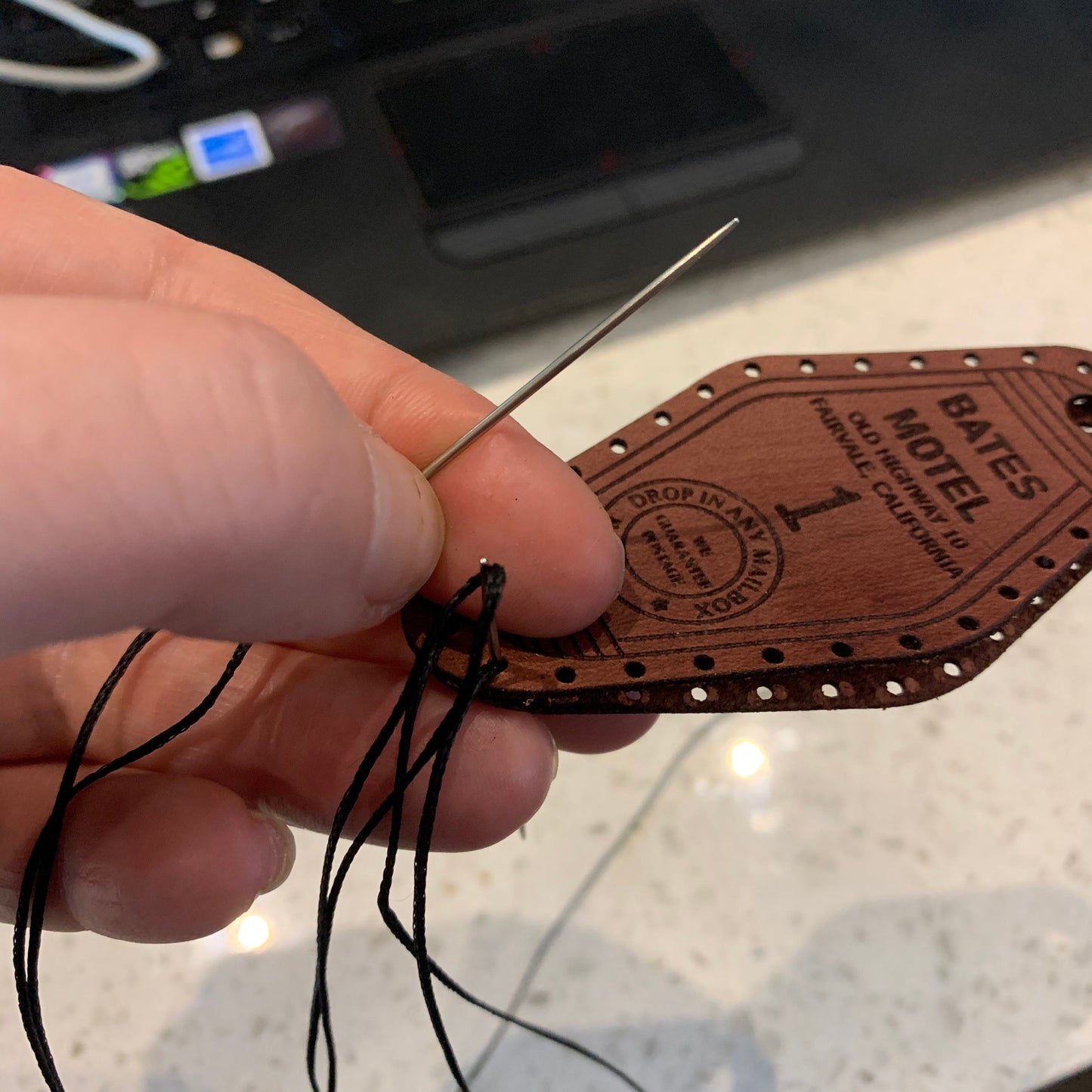 1408 Dolphin Hotel Retro Key Chain