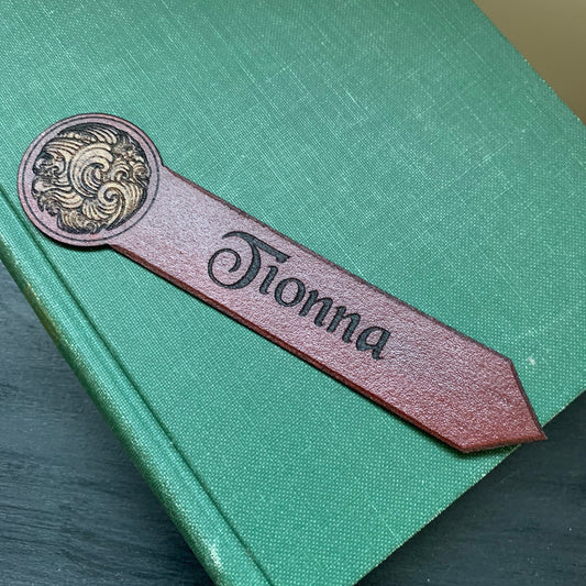 Ocean Leather Personalised Bookmark