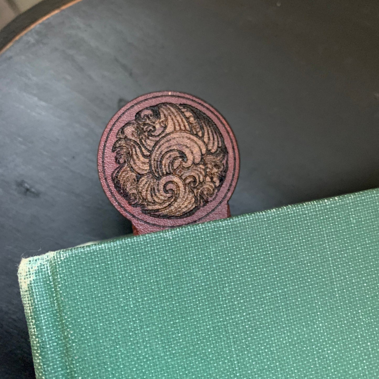 Ocean Leather Personalised Bookmark