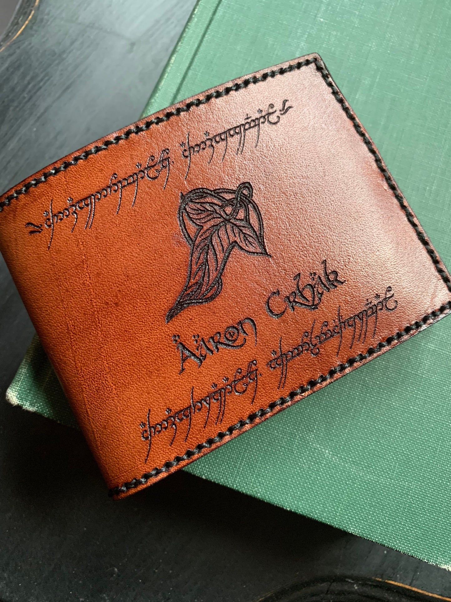 Custom Leather Wallet, Personalized Gift for Him/Men/Husband/Boyfriend/Dad/Anniversary/Fathers Day/Graduation/Birthday/Son