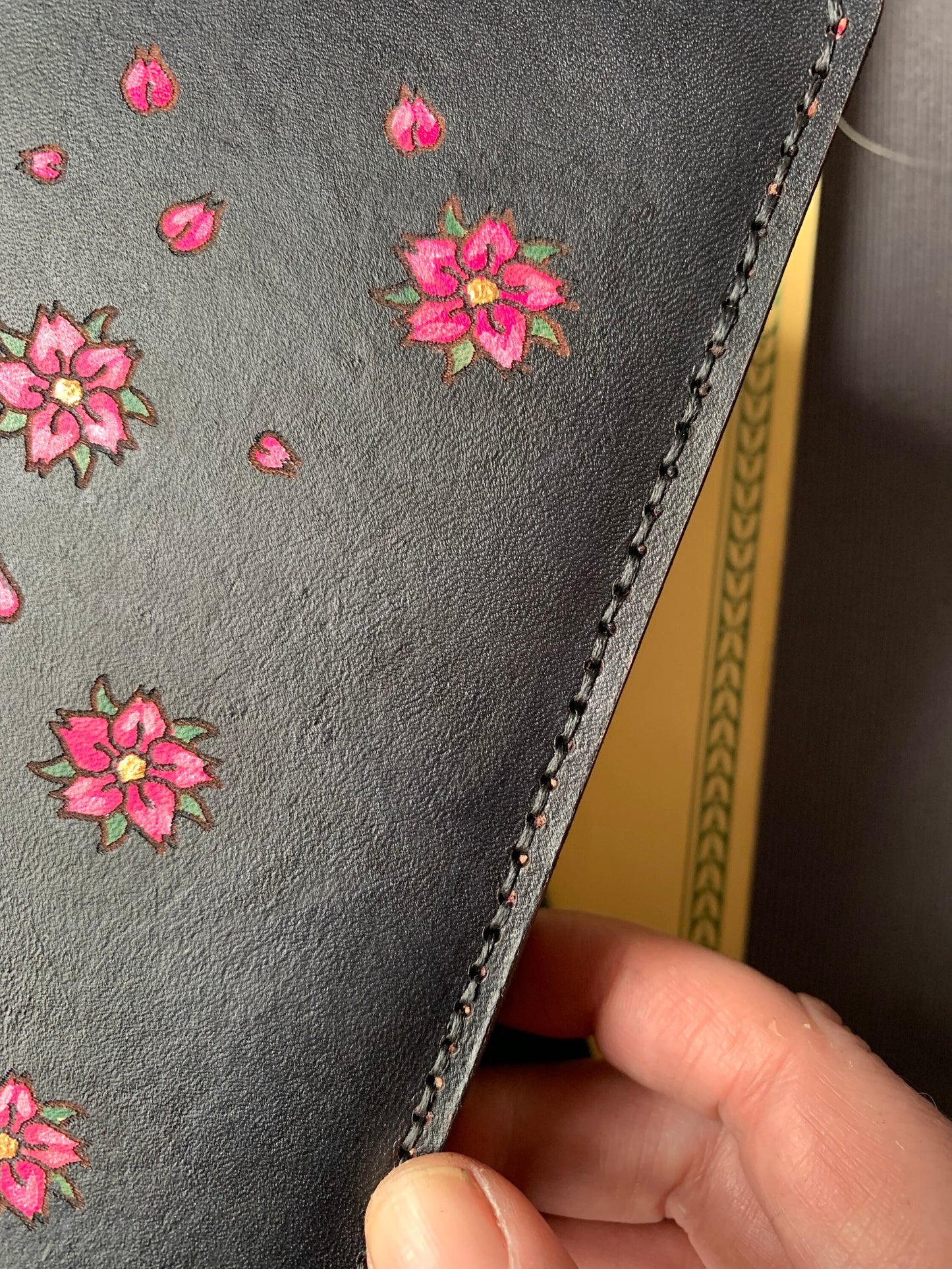 Sakura Blossom Leather Journal Cover