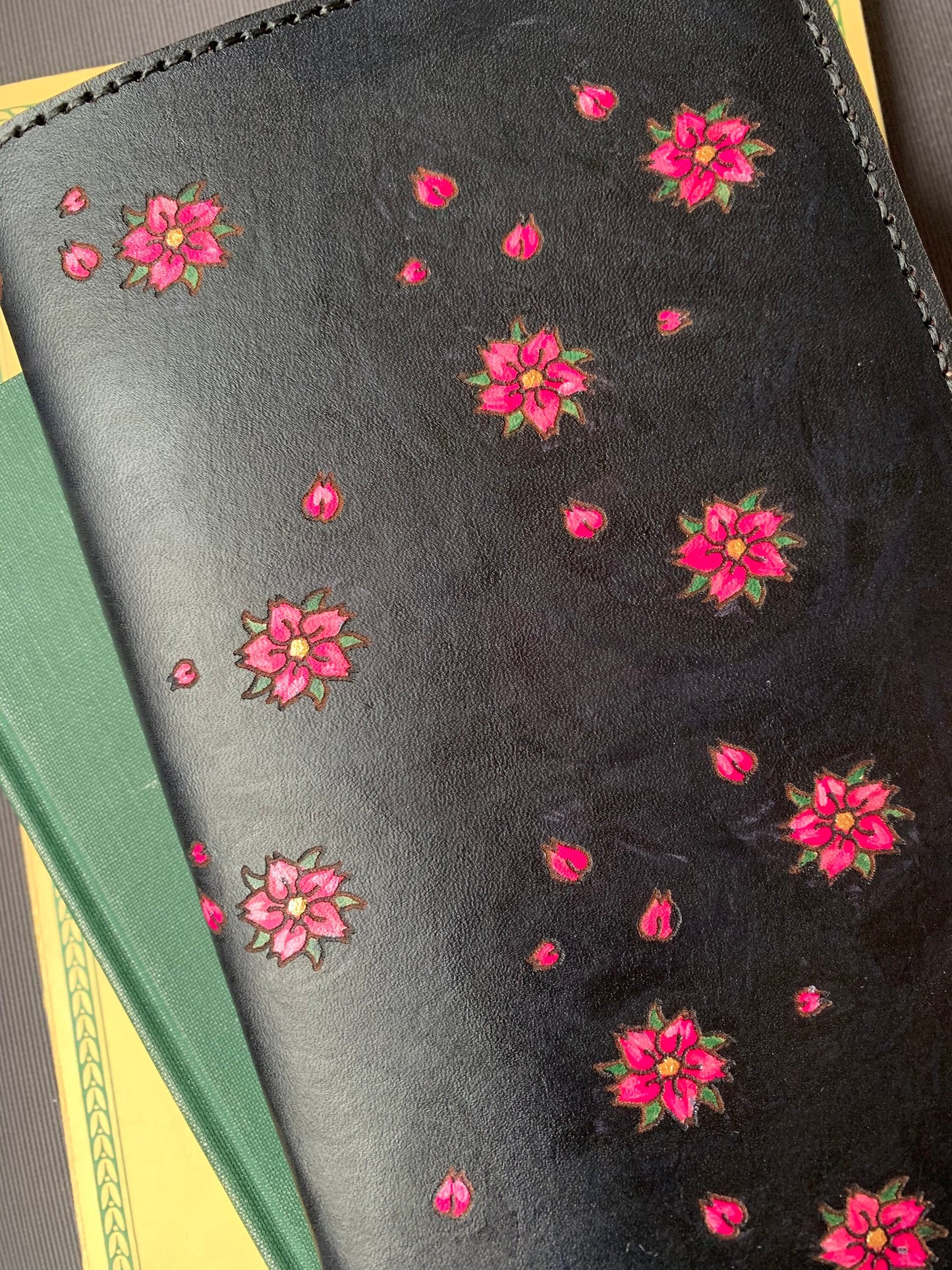 Sakura Blossom Leather Journal Cover
