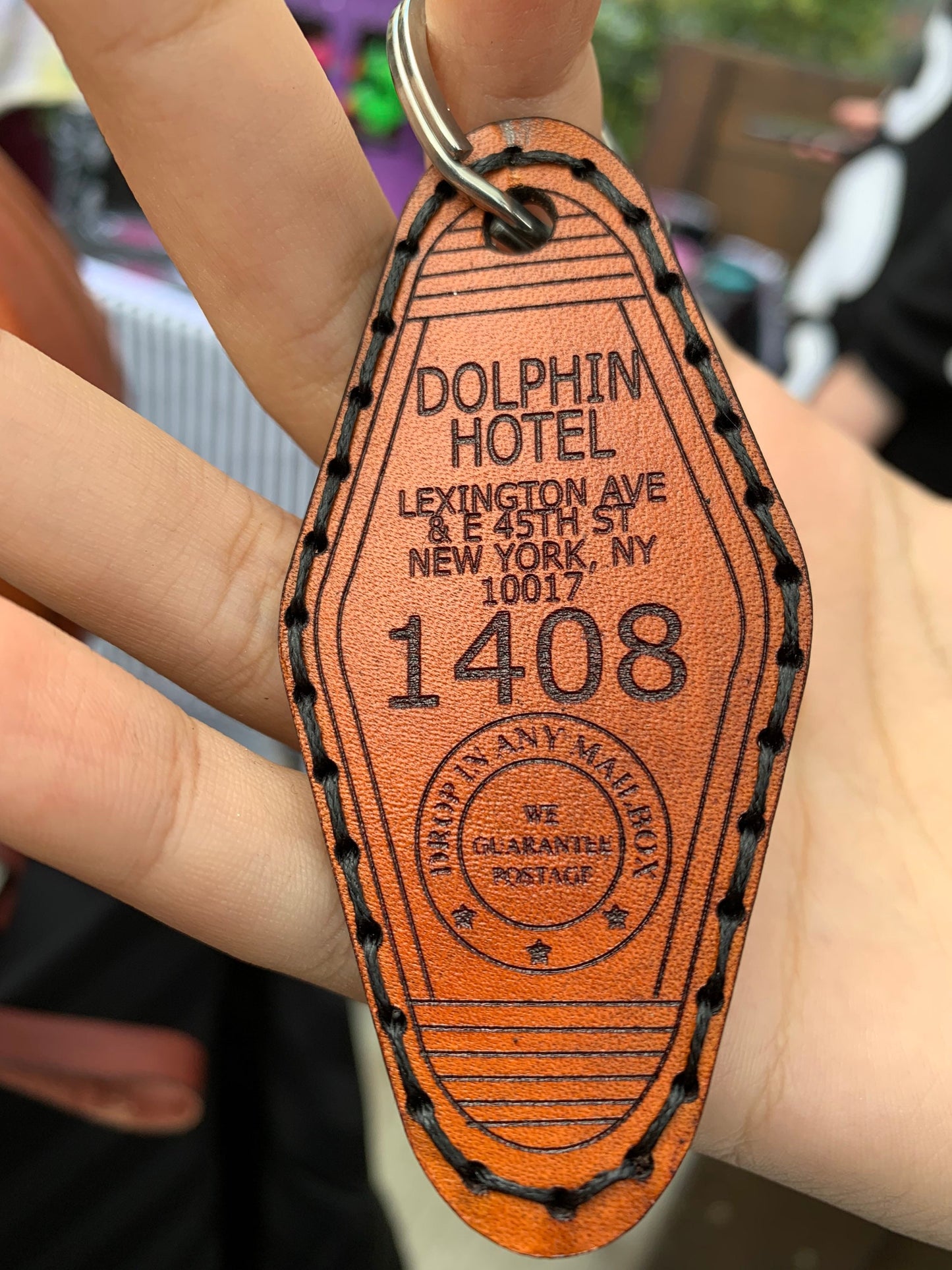 1408 Dolphin Hotel Retro Key Chain