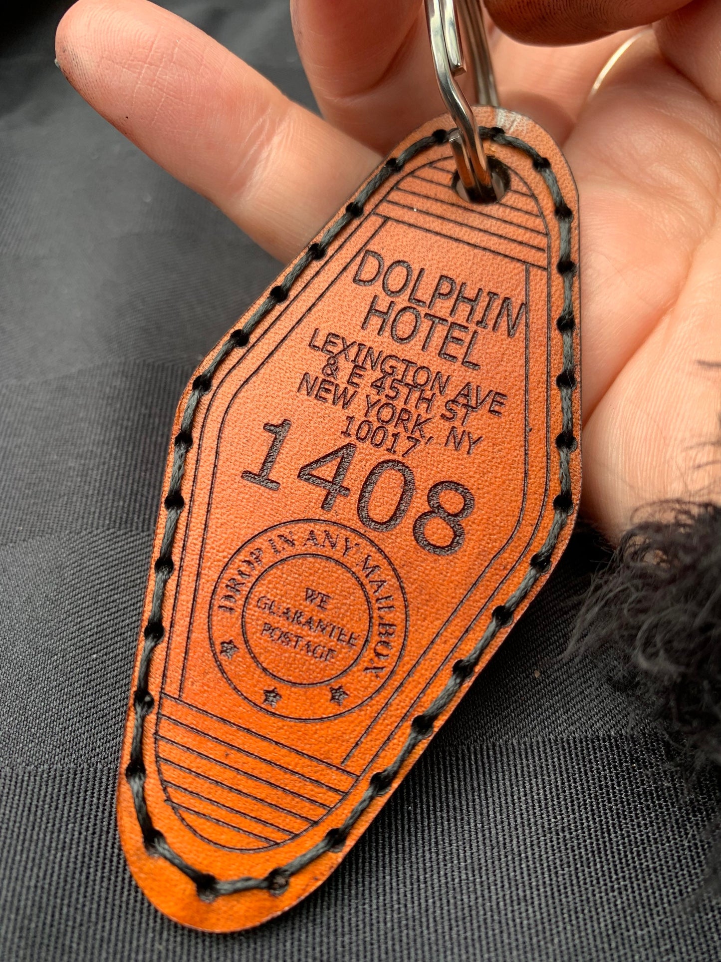 1408 Dolphin Hotel Retro Key Chain
